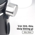 Hộp đựng hạt cà phê bằng thép không gỉ kèm muỗng định lượng BA1528, 1500ml