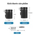 Hộp đựng hạt cà phê bằng thép không gỉ kèm muỗng định lượng BA1528, 1500ml