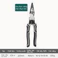 Kìm điện đa năng 9 in 1 size 10 inch thép CRV siêu bền BA1527, Kìm mũi kim