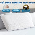 Gối cao su non công thái học chống đau cổ vai gáy, hỗ trợ chống trào ngược BA1575, Size M