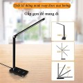 Đèn học để bàn chống cận tích điện điều khiển bằng cảm ứng tiện lợi BA1532, Màu đen  -  Bản tiêu chuẩn cắm điện