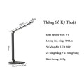 Đèn học để bàn chống cận tích điện điều khiển bằng cảm ứng tiện lợi BA1532, Màu đen  -  Bản tiêu chuẩn cắm điện