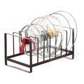 Giá inox cài vung, nắp nồi, treo thớt sơn tĩnh điện cao cấp không gỉ BA1537