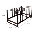 Giá inox cài vung, nắp nồi, treo thớt sơn tĩnh điện cao cấp không gỉ BA1537