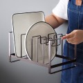 Giá inox cài vung, nắp nồi, treo thớt sơn tĩnh điện cao cấp không gỉ BA1537