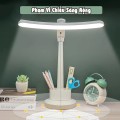 Đèn học DH08 3 chế độ sáng chống cận, bật tắt cảm ứng kèm pin sạc BA1531, Loại 3600mah (gồm cả củ sạc)
