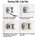Chốt khóa cửa loại vặn, then cửa bằng thép không gỉ BA1542,  42*30mm dày 13mm