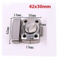 Chốt khóa cửa loại vặn, then cửa bằng thép không gỉ BA1542,  42*30mm dày 13mm