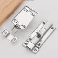 Chốt khóa cửa trượt an toàn bằng thép không gỉ kèm ốc vít BA1543, 2 inch - 50mm