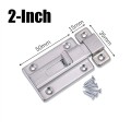 Chốt khóa cửa trượt an toàn bằng thép không gỉ kèm ốc vít BA1543, 2 inch - 50mm