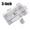 Chốt khóa cửa trượt an toàn bằng thép không gỉ kèm ốc vít BA1543, 2 inch - 50mm