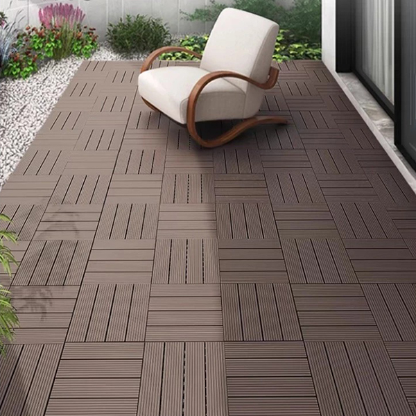 Vỉ nhựa trải sàn vân gỗ cho sàn ban công, nhà tắm, bể bơi, sân vườn BA1538