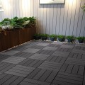 Vỉ nhựa trải sàn vân gỗ cho sàn ban công, nhà tắm, bể bơi, sân vườn BA1538, Màu nâu đỏ