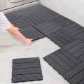 Vỉ nhựa trải sàn vân gỗ cho sàn ban công, nhà tắm, bể bơi, sân vườn BA1538, Màu nâu đỏ