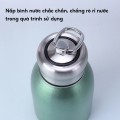 Bình nước giữ nhiệt mini 300ml chất liệu inox 304 có quai xách tiện lợi BA1553, Màu xanh
