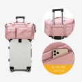 Túi du lịch thời trang sức chứa lớn dày dặn, chống thấm nước BA1556, Màu hồng 