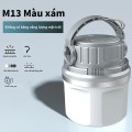 Đèn tích điện chống nước cao cấp siêu sáng BA1574, Xám M13 không năng lượng mặt trời