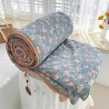 Chăn hè cotton bông đậu mềm mại thoáng mát giặt máy thoải mái BA1529, Hoa văn gấu nhỏ