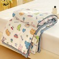 Chăn hè cotton bông đậu mềm mại thoáng mát giặt máy thoải mái BA1529, Hoa văn gấu nhỏ