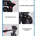 Chân quay máy ảnh điện thoại tripod 360° T-3520 thiết kế chắc chắn BA1588
