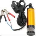 Máy bơm chìm mini hút dầu nhớt, nhiên liệu, nước 12V -24V BA1575, 12V- 51mm（vàng)