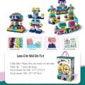 Bộ đồ chơi lắp ráp cho bé sáng tạo linh hoạt BA1547, Bộ 280 chi tiết 