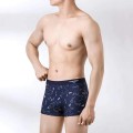 Hộp 4 quần sịp đùi nam boxer vải thun cotton co dãn, thấm hút mồ hôi BA1591, Size XL : Cân nặng từ 56-65kg