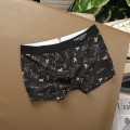 Hộp 4 quần sịp đùi nam boxer vải thun cotton co dãn, thấm hút mồ hôi BA1591, Size XL : Cân nặng từ 56-65kg