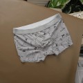 Hộp 4 quần sịp đùi nam boxer vải thun cotton co dãn, thấm hút mồ hôi BA1591, Size XL : Cân nặng từ 56-65kg