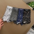 Hộp 4 quần sịp đùi nam boxer vải thun cotton co dãn, thấm hút mồ hôi BA1591, Size XL : Cân nặng từ 56-65kg