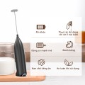 Máy đánh trứng tạo bọt cafe, máy đánh trứng mini cầm tay nhỏ gọn E129