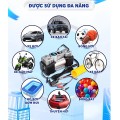 Bơm lốp ô tô 2 xilanh tự ngắt màn hình led công suất lớn kèm hộp phụ kiện BA1601