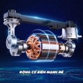 Bơm lốp ô tô 2 xilanh tự ngắt màn hình led công suất lớn kèm hộp phụ kiện BA1601