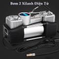 Bơm lốp ô tô 2 xilanh tự ngắt màn hình led công suất lớn kèm hộp phụ kiện BA1601