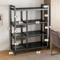 Kệ để đồ nhà bếp đa năng để lò vi sóng, xoong nồi có bánh xe đẩy, khung sắt chịu lực BA1611 , Kệ 5 tầng 60x32x108cm