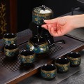 Bộ ấm chén pha trà cối xay gốm sứ hoa văn cao cấp N315, Hoa văn
