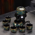 Bộ ấm chén pha trà cối xay gốm sứ hoa văn cao cấp N315, Hoa văn