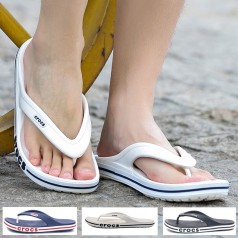 Dép crosc xỏ ngón cao cấp nam nữ siêu nhẹ, chống nước BA1598, Màu trắng - Size 40