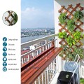 Giàn gỗ treo ban công leo hoa hồng, treo chậu cây, hàng rào gỗ co giãn dễ điều chỉnh BA1540, KT 46x240 cm