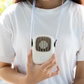 Quạt đeo cổ mini làm mát, cầm tay đa năng E154, Màu trắng
