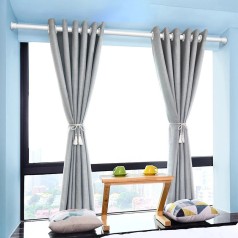 Thanh treo rèm cửa, cây treo đồ không cần khoan đục tiện lợi BA1622, KT 0,7-1,1m
