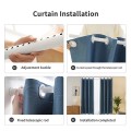 Thanh treo rèm cửa, cây treo đồ không cần khoan đục tiện lợi BA1622, KT 0,7-1,1m