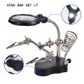 Kính lúp soi kẹp hàn mạch điện có đèn LED phóng đại rõ nét BA1633