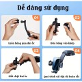 Giá đỡ điện thoại ô tô xoay 360 độ dán taplo dạng thác nước cao cấp BA1634