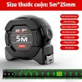 Thước cuộn huỳnh quang công nghệ mới độ chính xác cao BA1630, Loại 5m - Ngang 25mm