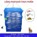Lồng lưới phơi khô thực phẩm chống côn trùng 4 tầng có thể gấp gọn BA1639, KT 35 x 35 x 65cm