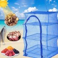 Lồng lưới phơi khô thực phẩm chống côn trùng 4 tầng có thể gấp gọn BA1639, KT 35 x 35 x 65cm