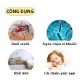 Set 50 thanh nhang ngải cứu đuổi muỗi cho bé, xông nhà thơm phòng kèm đế gỗ BA1642