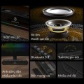 Loa máy tính gaming để bàn JK-1119 bass cực đỉnh, đèn đổi màu RGB hiện đại BA1672, Màu trắng
