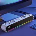 Loa máy tính gaming để bàn JK-1119 bass cực đỉnh, đèn đổi màu RGB hiện đại BA1672, Màu trắng